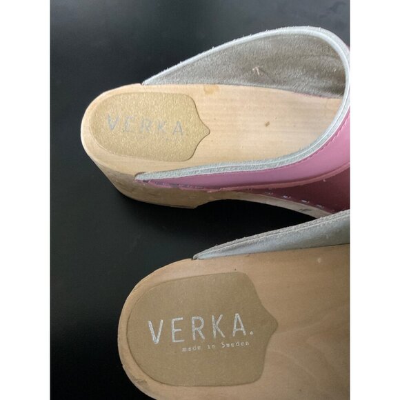 VERKA Clogs Blomma Patent Leather Blush Pink sz. 42 (US 11-11.5) - Picture 6 of 12